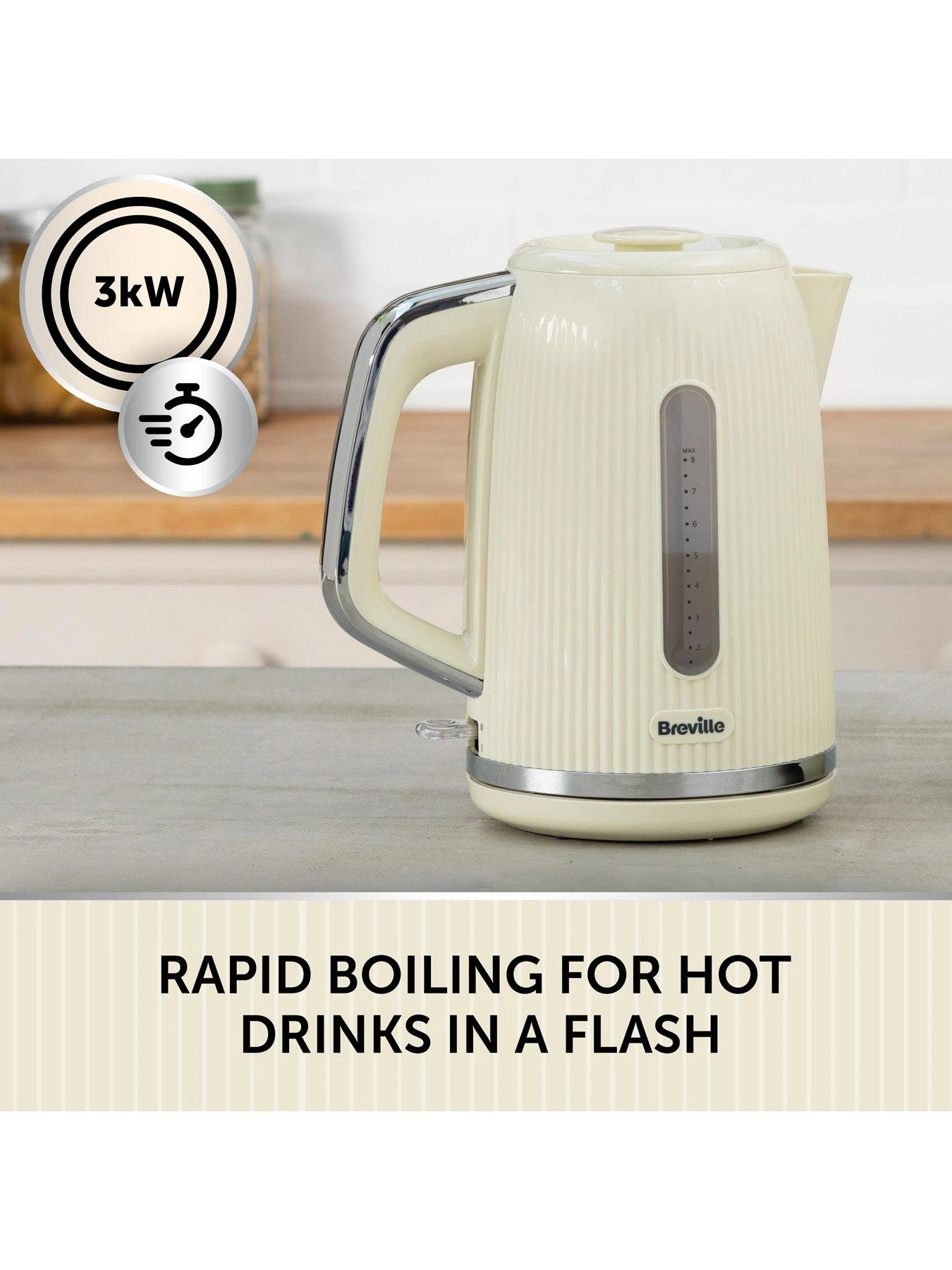 Breville Bold Kettle - Cream 7 Breville Bold Kettle - Cream - Image 5