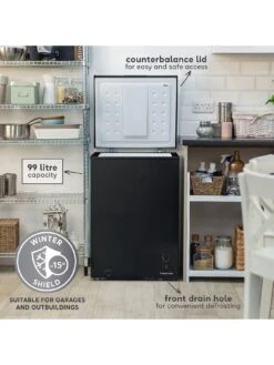 Russell Hobbs RH99CF1001B 99L Chest Freezer, Black -Appliance Pro UCLWA SQ3 0000000004 BLACK SLd1