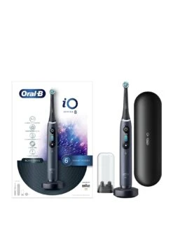 Oral B Oral-B IO8 Black Electric Toothbrush + Travel Case