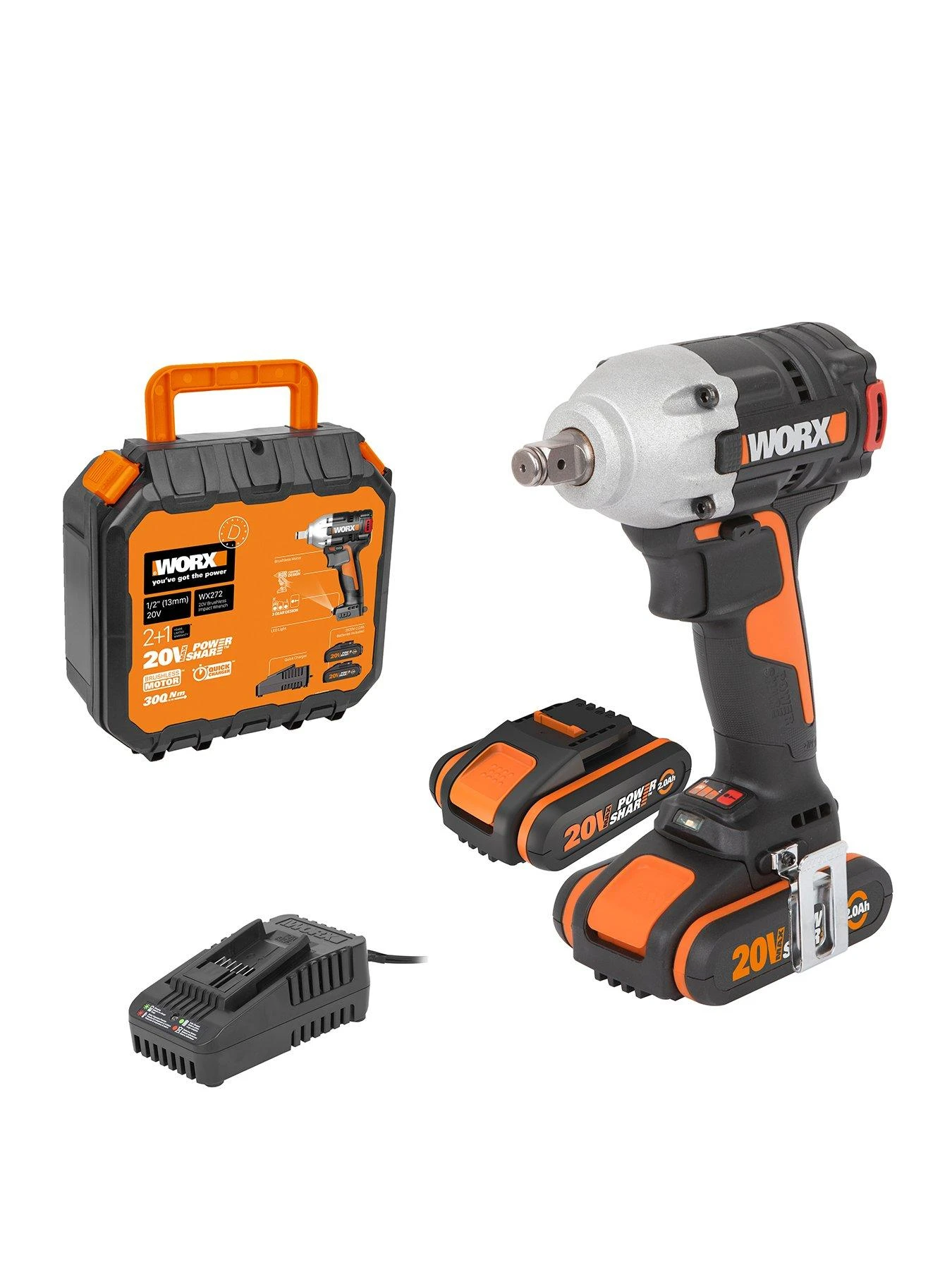 Worx WX272 20V Cordless Impact Wrench 3 Worx WX272 20V Cordless Impact Wrench