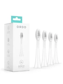 Ordo Sonic+ Brush Heads 4 Pack (White/Silver) 5 Ordo Sonic+ Brush Heads 4 Pack (White/Silver) -Appliance Pro UEFQT SQ2 0000000099 N A SLp