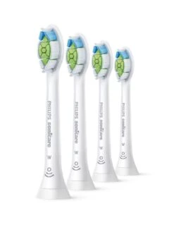 Philips Sonicare Optimal W2 White Replacement Brush Heads, Pack Of 4 HX6064/10