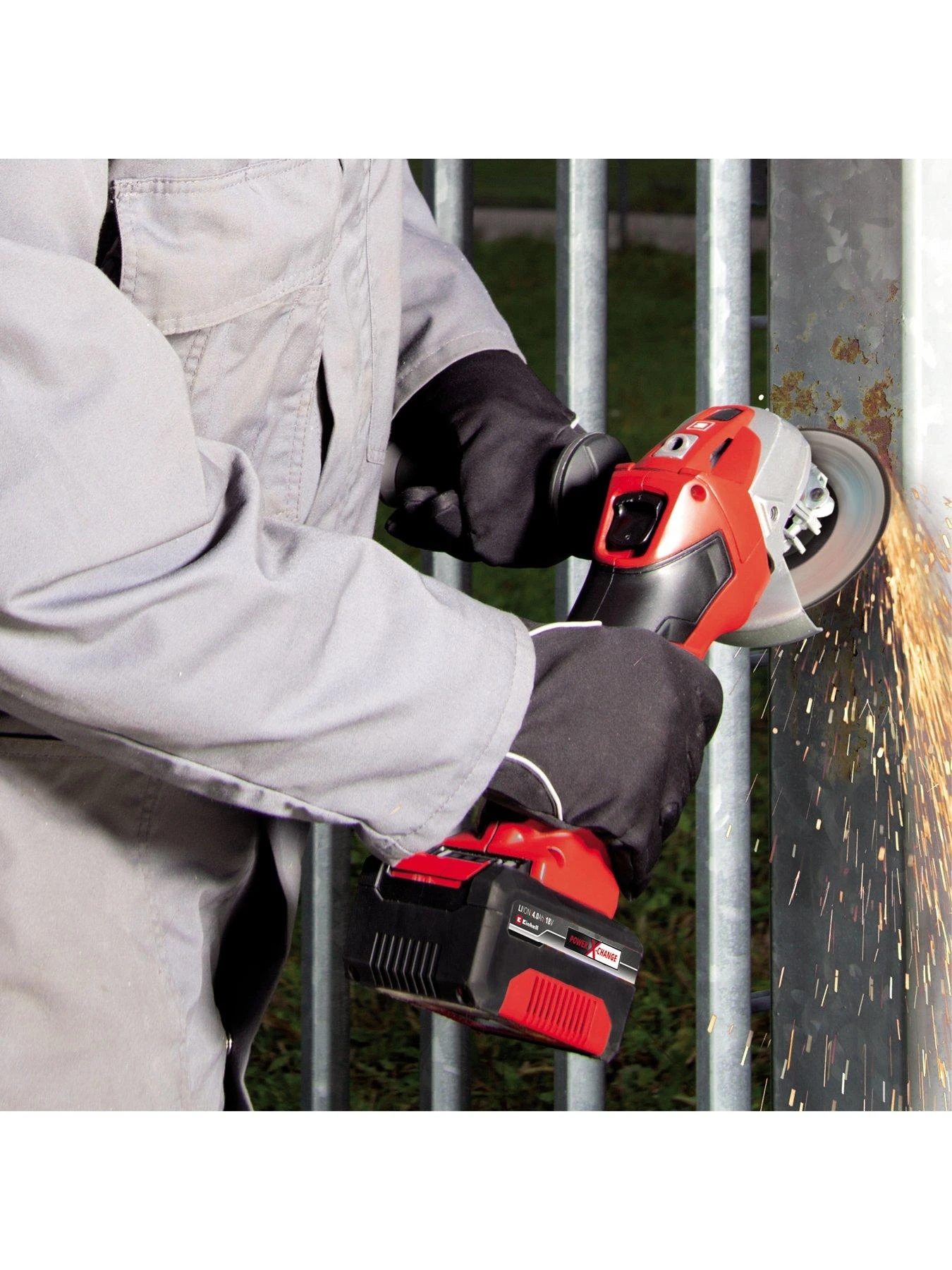 Einhell PXC 115mm Cordless Angle Grinder - TE-AG 18/115 Li (18V Includes Battery) 7 Einhell PXC 115mm Cordless Angle Grinder - TE-AG 18/115 Li (18V Includes Battery) - Image 5