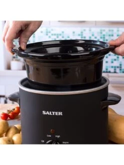 Salter Chalkboard Slow Cooker EK2842 12 Salter Chalkboard Slow Cooker EK2842 -Appliance Pro UQ24C SQ5 0000000004 BLACK SLd3