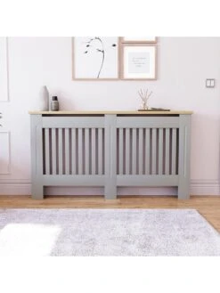 Vida Designs Arlington Large Radiator Cover - Grey 10 Vida Designs Arlington Large Radiator Cover - Grey -Appliance Pro UR57R SQ3 0000000005 GREY SLd