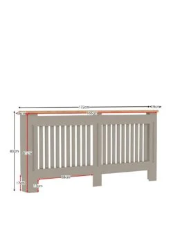 Vida Designs Arlington Extra Large Radiator Cover 9 Vida Designs Arlington Extra Large Radiator Cover -Appliance Pro UR57U SQ2 0000000005 GREY SLf