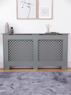 Vida Designs Oxford Large Radiator Cover - Grey -Appliance Pro UR57X SQ3 0000000005 GREY SLd