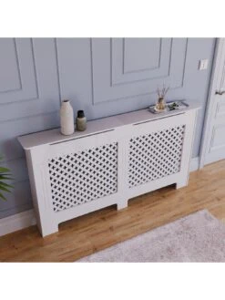 Vida Designs Oxford Large Radiator Cover - White -Appliance Pro UR57Y SQ4 0000000013 WHITE SLd1