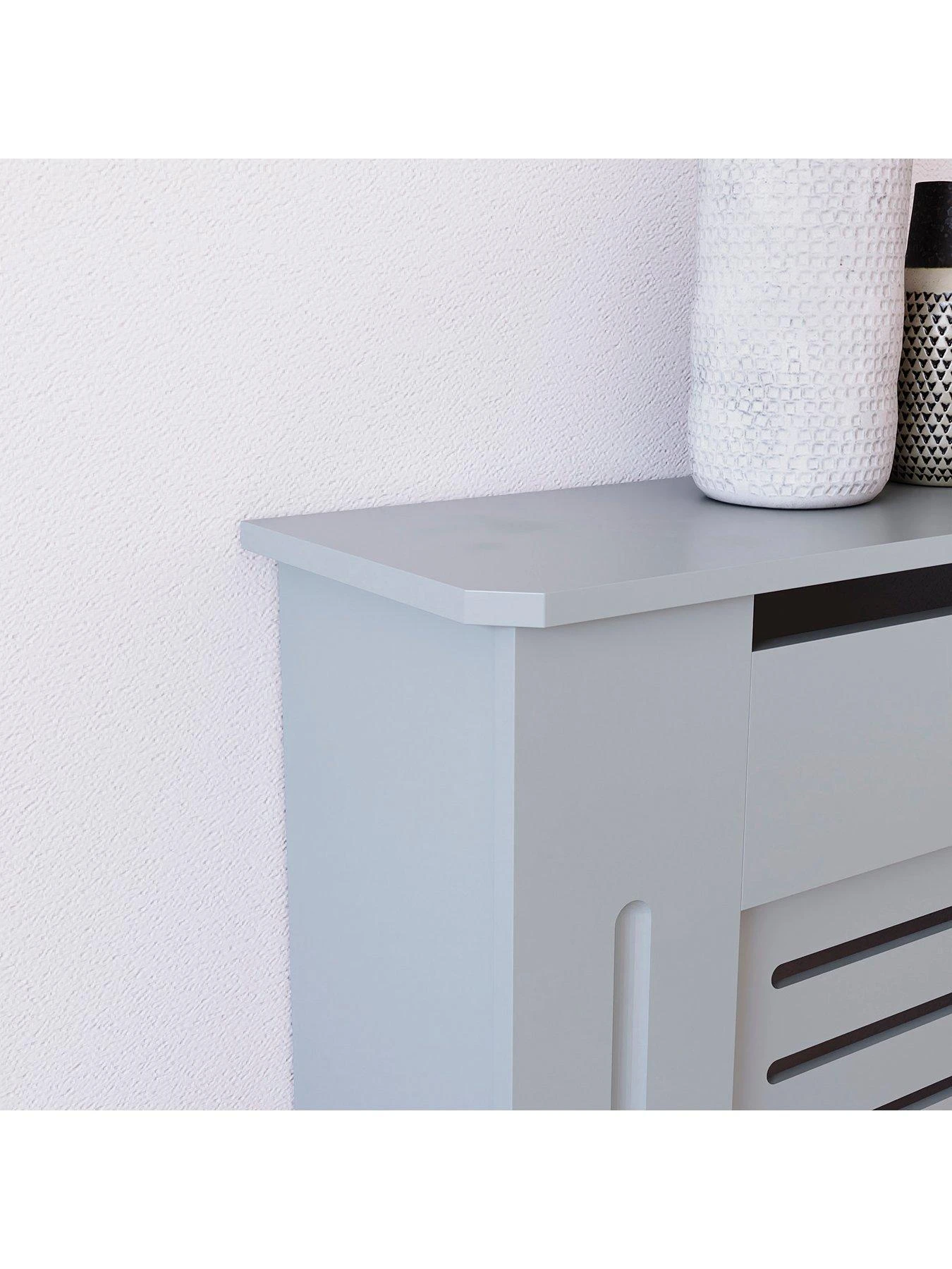 Vida Designs Milton Medium Radiator Cover - Grey 6 Vida Designs Milton Medium Radiator Cover - Grey - Image 4