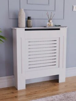 Vida Designs Milton Small Radiator Cover - White