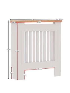 Vida Designs Arlington Small Radiator Cover - White -Appliance Pro UR58P SQ2 0000000013 WHITE SLf