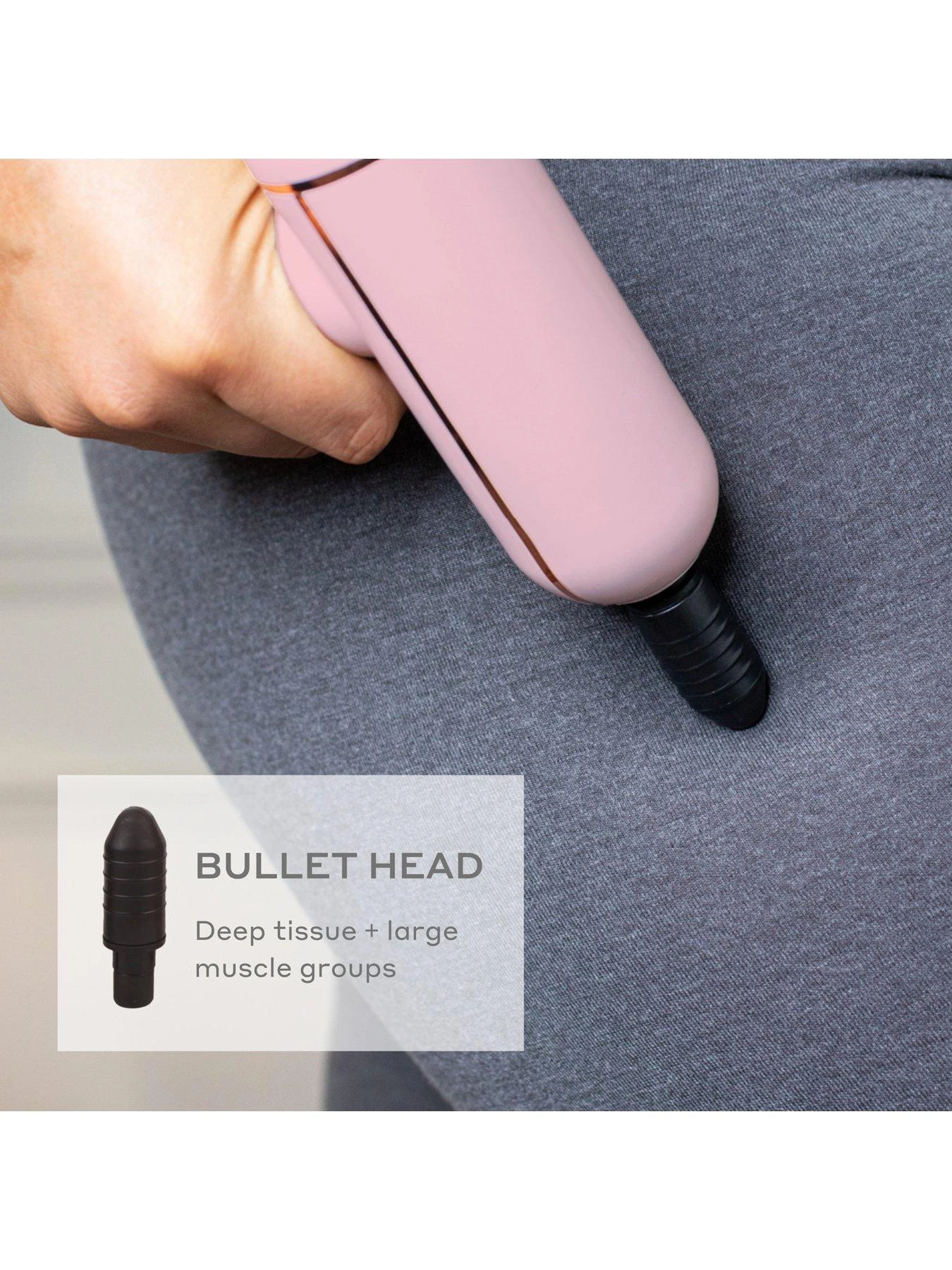 Magnitone Beat It Deep Tissue Massage Gun - Pink 7 Magnitone Beat It Deep Tissue Massage Gun - Pink - Image 5