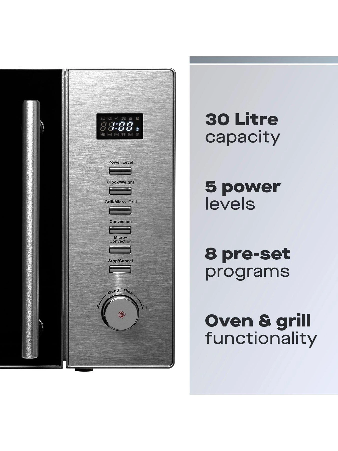 Daewoo 30L 900w Digital Microwave With Grill & Convection KOC9C5T 4 Daewoo 30L 900w Digital Microwave With Grill & Convection KOC9C5T - Image 2