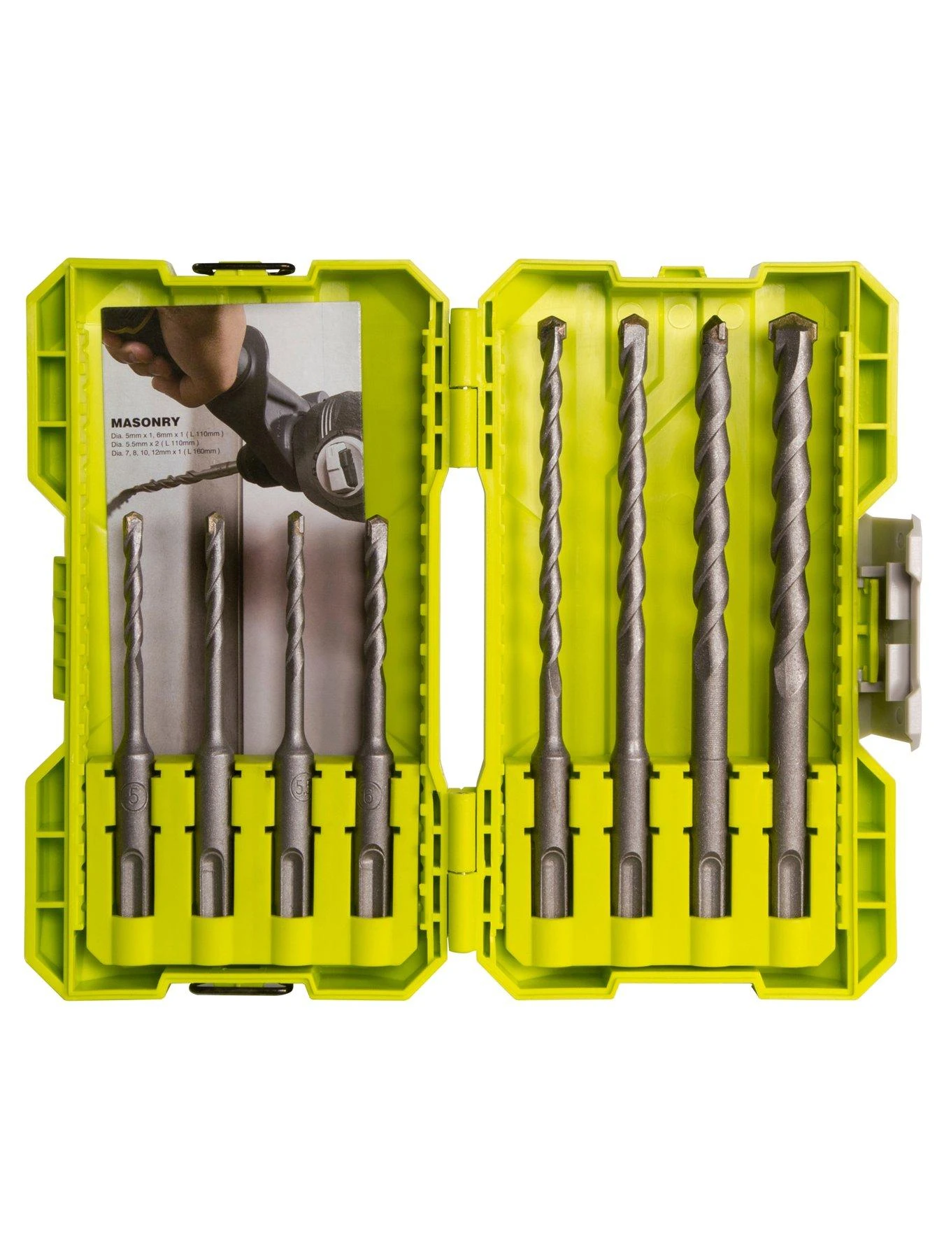 RYOBI RAK08SDS2 SDS+ Masonry Bit Set (8 Piece) 5 RYOBI RAK08SDS2 SDS+ Masonry Bit Set (8 Piece) - Image 3