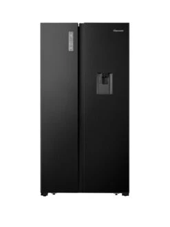 Fridgemaster MS91521FFB 91cm Total No Frost American Fridge Freezer - Black