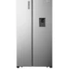 Fridgemaster MS91521FFS 91cm Wide Total No Frost American-Style Fridge Freezer - Silver -Appliance Pro UTS7U SQ1 0000000035 SILVER SLf