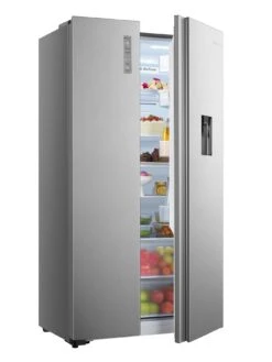 Fridgemaster MS91521FFS 91cm Wide Total No Frost American-Style Fridge Freezer - Silver -Appliance Pro UTS7U SQ4 0000000035 SILVER SLd2