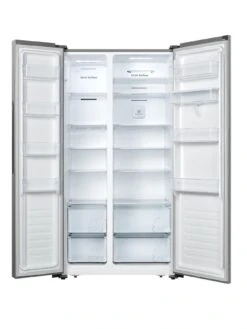 Fridgemaster MS91521FFS 91cm Wide Total No Frost American-Style Fridge Freezer - Silver -Appliance Pro UTS7U SQ6 0000000035 SILVER SLd4