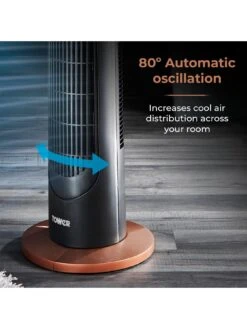 Tower Cavaletto 29 Inch Tower Fan - Black -Appliance Pro UTV37 SQ5 0000000088 NO COLOR SLd3