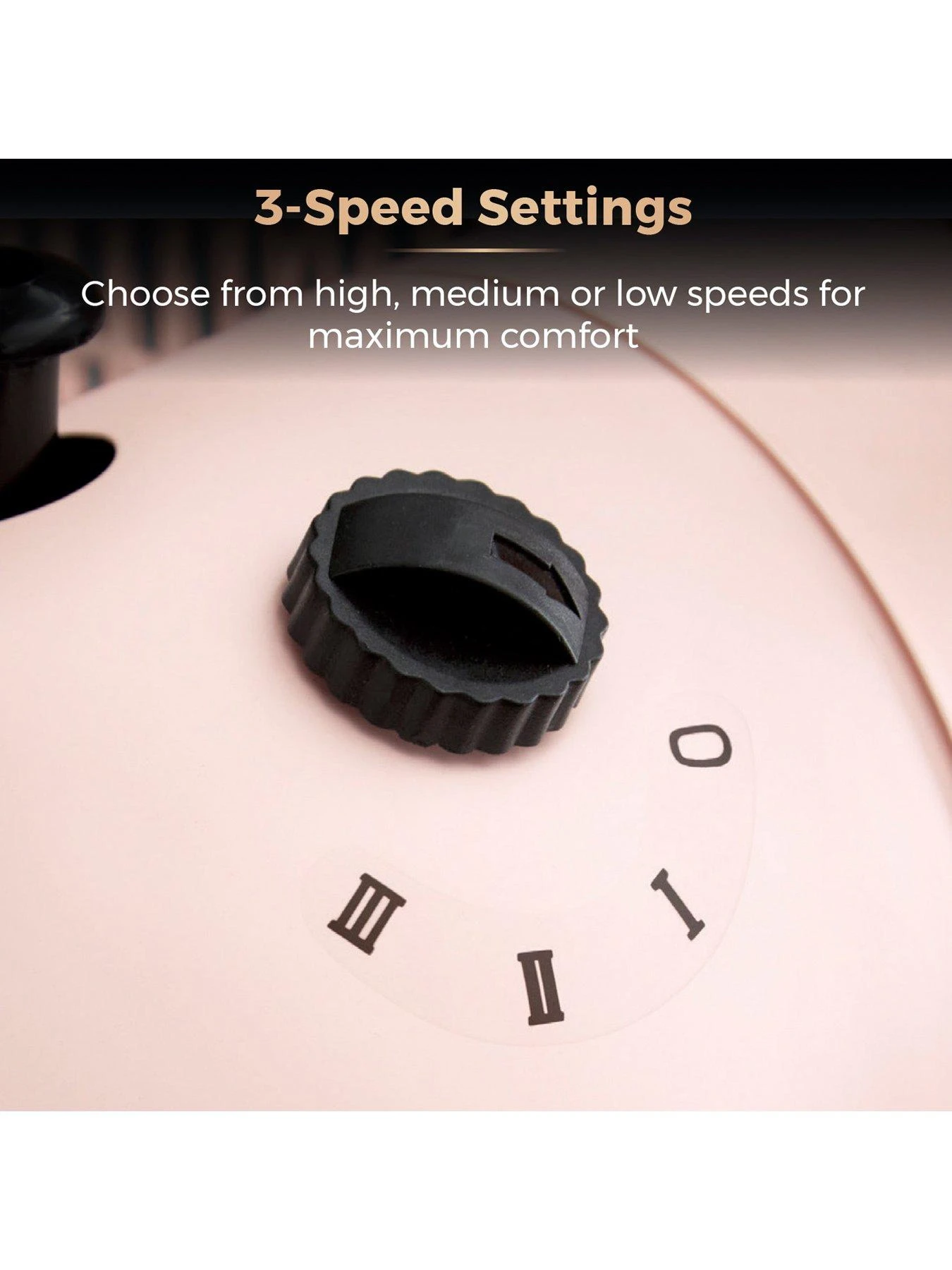 Tower Cavaletto 12-inch Metal Desk Fan - Baby Pink / Rose Gold 6 Tower Cavaletto 12-inch Metal Desk Fan - Baby Pink / Rose Gold - Image 4