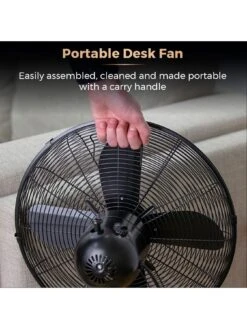 Tower Cavaletto 12-inch Metal Desk Fan - Baby Pink / Rose Gold 13 Tower Cavaletto 12-inch Metal Desk Fan - Baby Pink / Rose Gold -Appliance Pro UTV3A SQ6 0000000088 NO COLOR SLd4