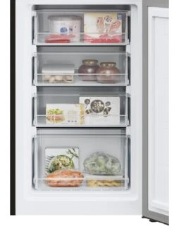 Hoover HOCT3L517FBK 55cm Wide 50/50 Freestanding Low Frost Fridge Freezer - Black -Appliance Pro UU35J SQ5 0000000004 BLACK SLd3