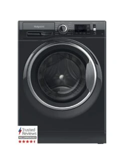 Hotpoint ActiveCare NM11946BCAUKN 9kg Wash, 1400rpm Spin Washing Machine -Appliance Pro UV62J SQ3 0000000004 BLACK SLd1