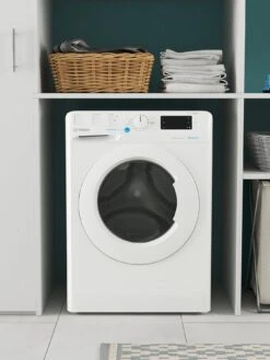 Indesit Innex BWE101685XWUKN 10kg Load, 1600rpm Spin Washing Machine - White -Appliance Pro UV62K SQ3 0000000013 WHITE SLd1