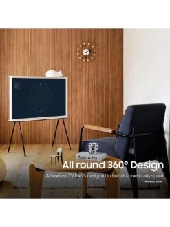 Samsung The Serif In Cloud White, 55 Inch, QLED, 4K HDR, Smart TV -Appliance Pro UVLDP SQ5 0000000013 WHITE SLd1