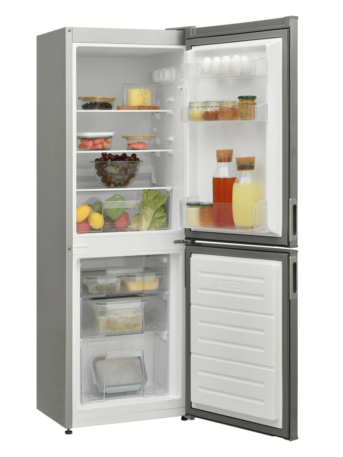 Swan SR15880S 50cm Wide, 146cm High Freestanding Low-Frost Fridge Freezer - Silver 5 Swan SR15880S 50cm Wide, 146cm High Freestanding Low-Frost Fridge Freezer - Silver - Image 3