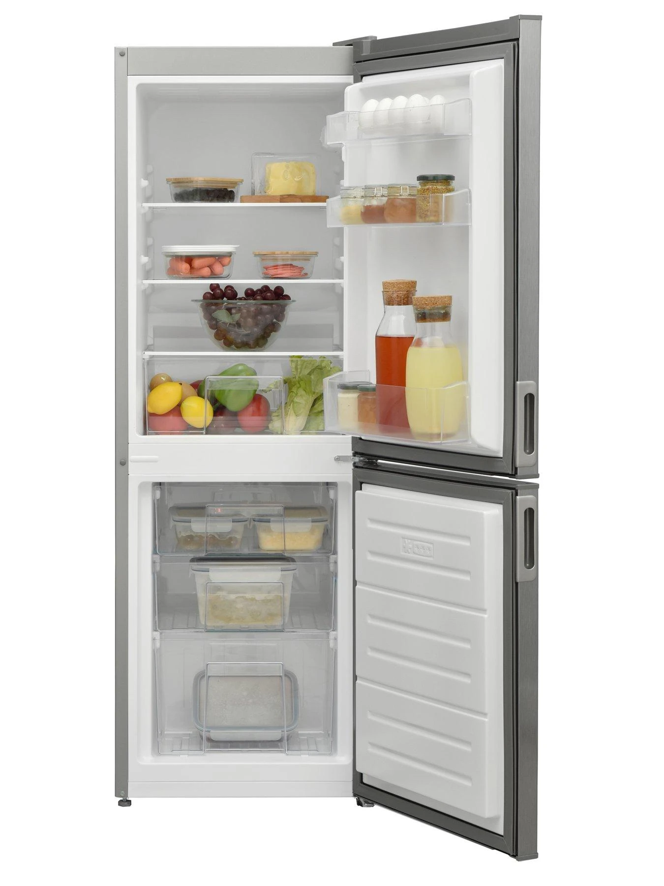 Swan SR15880S 50cm Wide, 146cm High Freestanding Low-Frost Fridge Freezer - Silver 7 Swan SR15880S 50cm Wide, 146cm High Freestanding Low-Frost Fridge Freezer - Silver - Image 5
