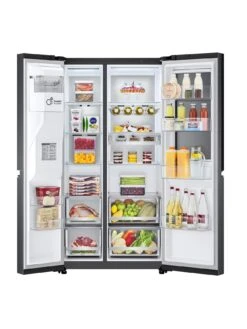 LG InstaView ThinQ GSXV90MCAE Wifi Connected American-Style Fridge Freezer - Matte Black - E Rated -Appliance Pro UVSTQ SQ4 0000000004 BLACK SLd2
