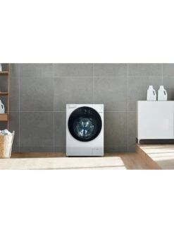 LG TrueSteam FH4G1BCS2 Wifi Connected 12kg Load, 1400 Spin Washing Machine - White - A Rated -Appliance Pro UVSV7 SQ5 0000000013 WHITE SLd3