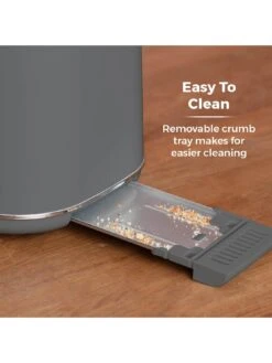 Tower Scandi 800W 2 Slice Toaster Grey Light Wood 12 Tower Scandi 800W 2 Slice Toaster Grey Light Wood -Appliance Pro UX3N5 SQ5 0000000099 N A SLd3