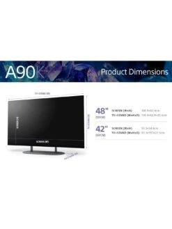 Sony XR-48A90K Bravia, 48 Inch, OLED, 4K Ultra HD HDR, Google TV 15 Sony XR-48A90K Bravia, 48 Inch, OLED, 4K Ultra HD HDR, Google TV -Appliance Pro UX93V SQ6 0000000004 BLACK SLd2
