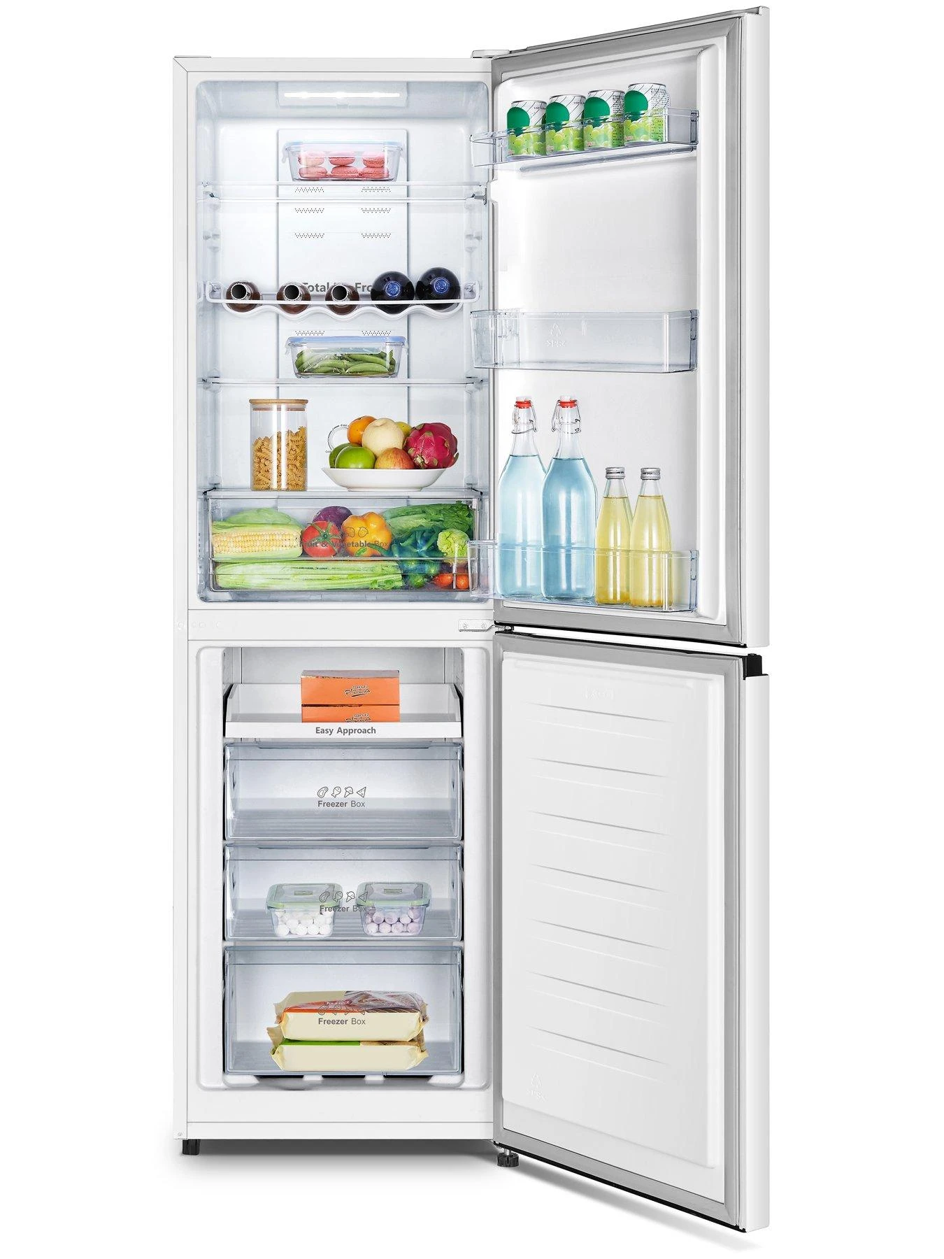 Hisense RB327N4BWE 55cm Wide Total No Frost Freestanding Fridge Freezer - White 4 Hisense RB327N4BWE 55cm Wide Total No Frost Freestanding Fridge Freezer - White - Image 2