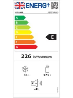 Hisense RB327N4BWE 55cm Wide Total No Frost Freestanding Fridge Freezer - White 13 Hisense RB327N4BWE 55cm Wide Total No Frost Freestanding Fridge Freezer - White -Appliance Pro UXUJF SQ6 0000000088 NO COLOR SLd4