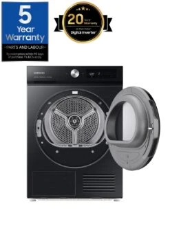 Samsung Series 5+ DV90BB5245AB/S1 With OptimalDry™ Heat Pump Tumble Dryer - 9kg Load A+++ Rated - Black 10 Samsung Series 5+ DV90BB5245AB/S1 With OptimalDry™ Heat Pump Tumble Dryer - 9kg Load A+++ Rated - Black -Appliance Pro UXUJH SQ2 0000000004 BLACK SLd