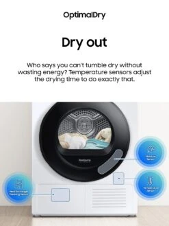 Samsung Series 6 DV90T6240LN/S1 With OptimalDry™ Heat Pump Tumble Dryer - 9kg Load A+++ Rated - Platinum Silver 14 Samsung Series 6 DV90T6240LN/S1 With OptimalDry™ Heat Pump Tumble Dryer - 9kg Load A+++ Rated - Platinum Silver -Appliance Pro UXUJK SQ5 0000003629 INOX SLd3