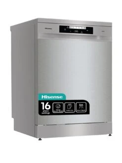 Hisense HS643D60XUK 16-Place Freestanding Dishwasher With Cutlery Tray - Stainless Steel