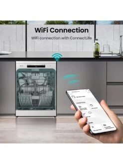 Hisense HS673C60WUK 16-Place Freestanding Dishwasher With Invertor Motor - White 13 Hisense HS673C60WUK 16-Place Freestanding Dishwasher With Invertor Motor - White -Appliance Pro UXUKP SQ4 0000000013 WHITE SLd2