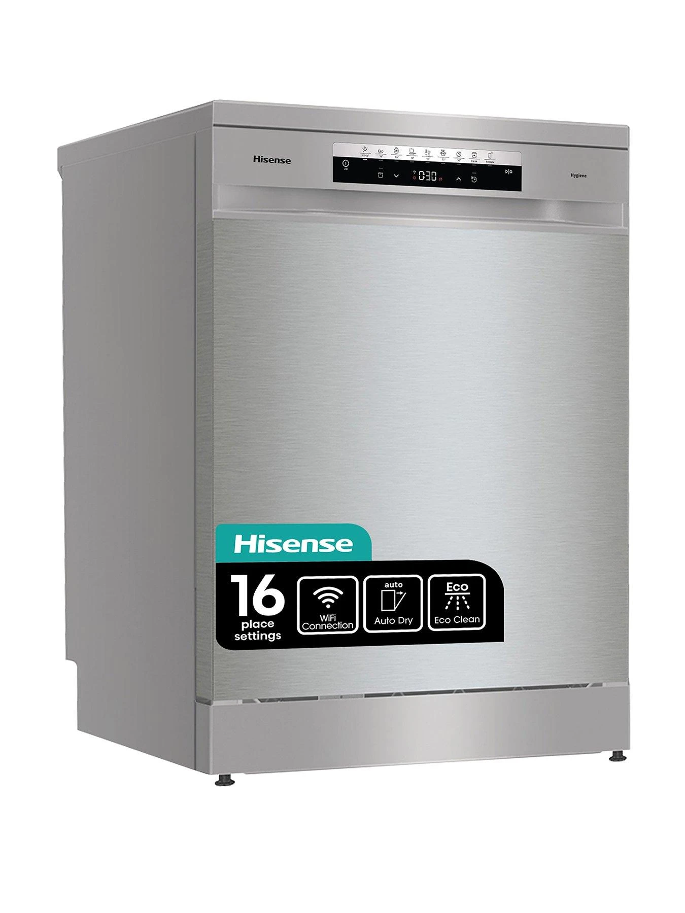 Hisense HS673C60XUK 16-Place Freestanding Dishwasher With Invertor Motor - Stainless Steel 3 Hisense HS673C60XUK 16-Place Freestanding Dishwasher With Invertor Motor - Stainless Steel