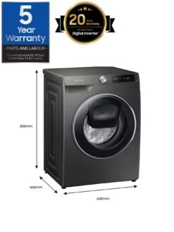 Samsung Series 6 WW90T684DLN/S1 AddWash™ And Auto Dose Washing Machine - 9kg Load 1400 Spin A Rated - Graphite -Appliance Pro UXUKW SQ7 0000003629 INOX ICf