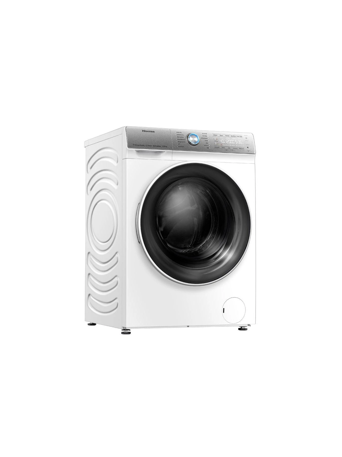 Hisense WFQR1014EVAJM 10kg Load, 1400rpm Spin Washing Machine - White 4 Hisense WFQR1014EVAJM 10kg Load, 1400rpm Spin Washing Machine - White - Image 2