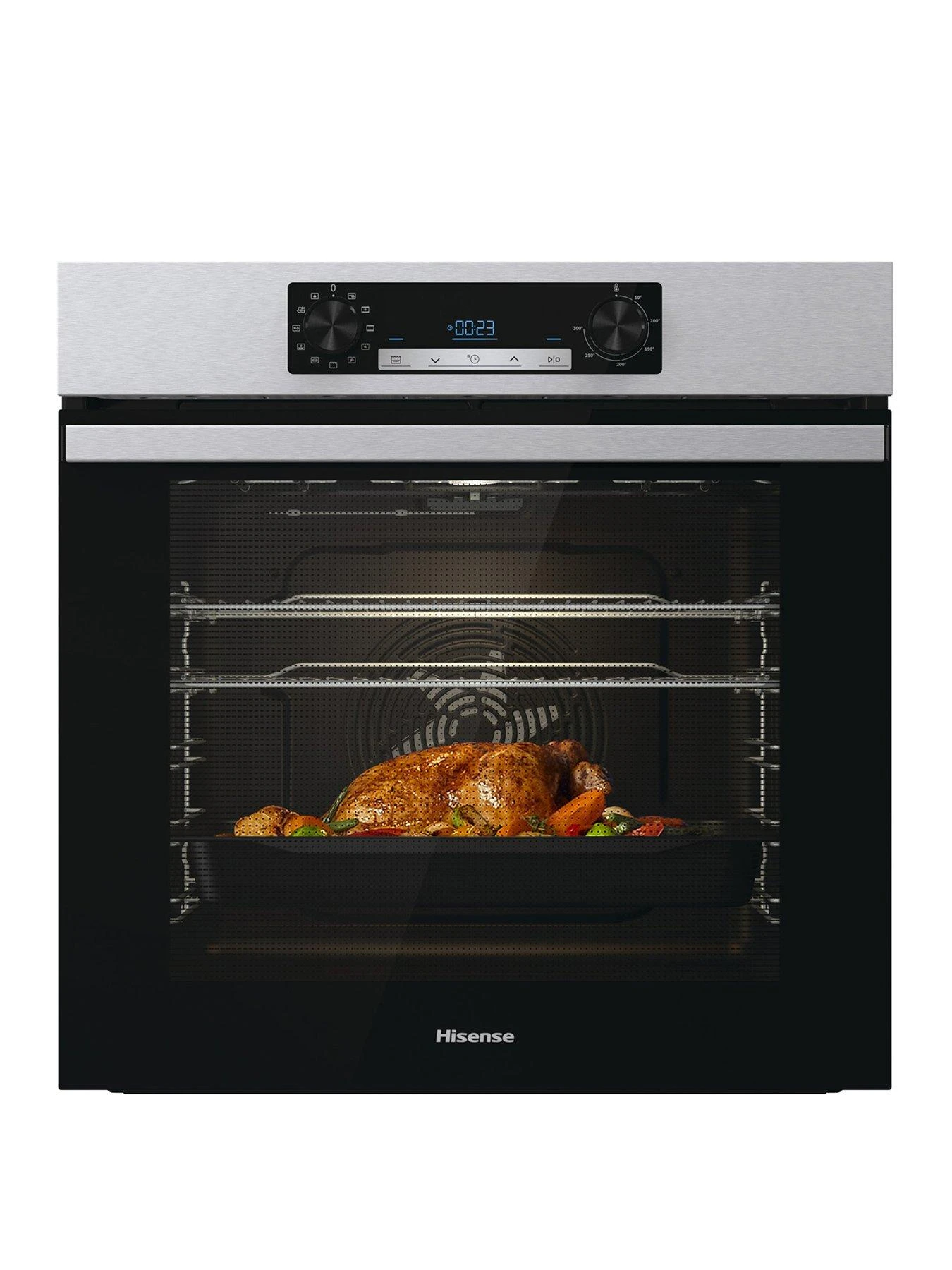 Hisense BI62212AXUK, Single Oven, 77L With Steam Clean Function - Stainless Steel 3 Hisense BI62212AXUK, Single Oven, 77L With Steam Clean Function - Stainless Steel