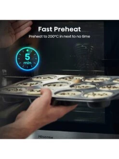 Hisense BSA63222ABUK 77-Litre Single Electric Oven With Steam Bake Function - Black 12 Hisense BSA63222ABUK 77-Litre Single Electric Oven With Steam Bake Function - Black -Appliance Pro UYAQJ SQ4 0000000004 BLACK SLd2