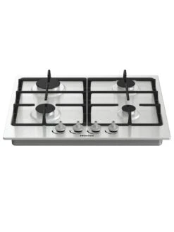 Hisense GM643XF Gas Hob With 4 Cooking Zones, 60cm Width, Cast Iron Grills - Stainless Steel -Appliance Pro UYAQU SQ2 0000000166 STAINLESS STEEL SLd