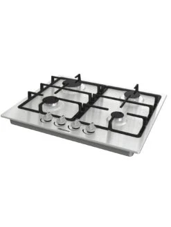 Hisense GM643XF Gas Hob With 4 Cooking Zones, 60cm Width, Cast Iron Grills - Stainless Steel -Appliance Pro UYAQU SQ3 0000000166 STAINLESS STEEL SLd1