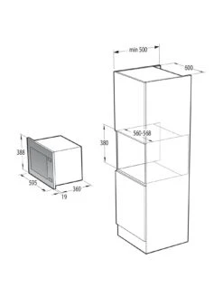 Hisense HB25MOBX7GUK Built-in Microwave With Grill - Black -Appliance Pro UYASE SQ5 0000000004 BLACK SLd3