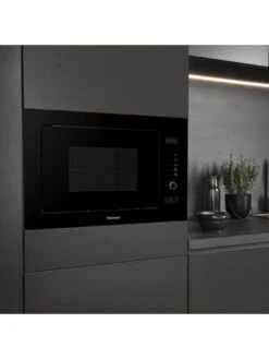 Hisense HB25MOBX7GUK Built-in Microwave With Grill - Black -Appliance Pro UYASE SQ6 0000000004 BLACK SLd4